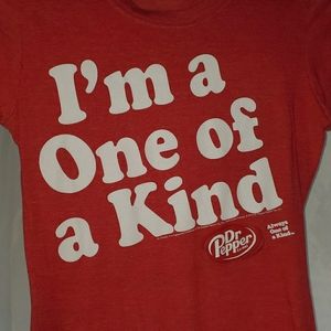 E-  Dr. Pepper Fitted Tee Size Medium